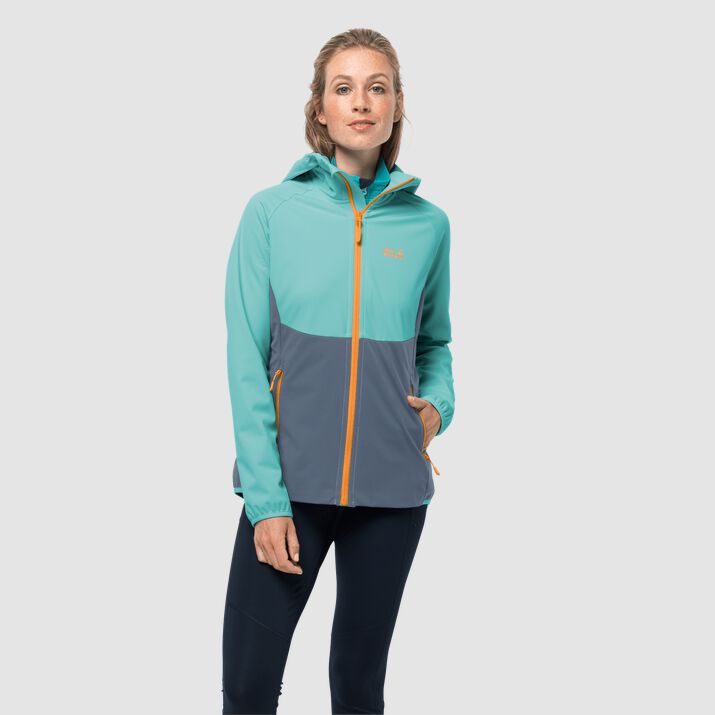 Jack Wolfskin Womens Go Hike Windproof Jacket Blue 596403PAU